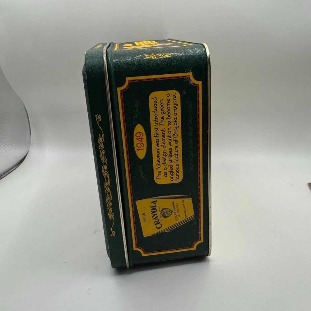 VTG Crayola 90th Anniversary 1903 1993 Tin Box 64‎ Count Crayons Storage Case